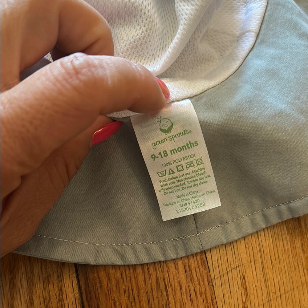 Gray Packable Bucket Hat with Wide Brim - Picture 3 of 3